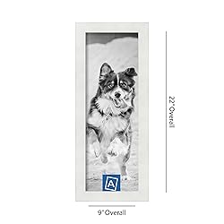 ArtToFrames 7x20 Inch White Picture Frame, This