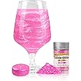 Dazzjoy Pink Edible Glitter for Cocktails, Food Grade 7g, Kosher, Shimmer Edible Glitter For Drinks, Decorating, Cupcake, Cookies, Baking
