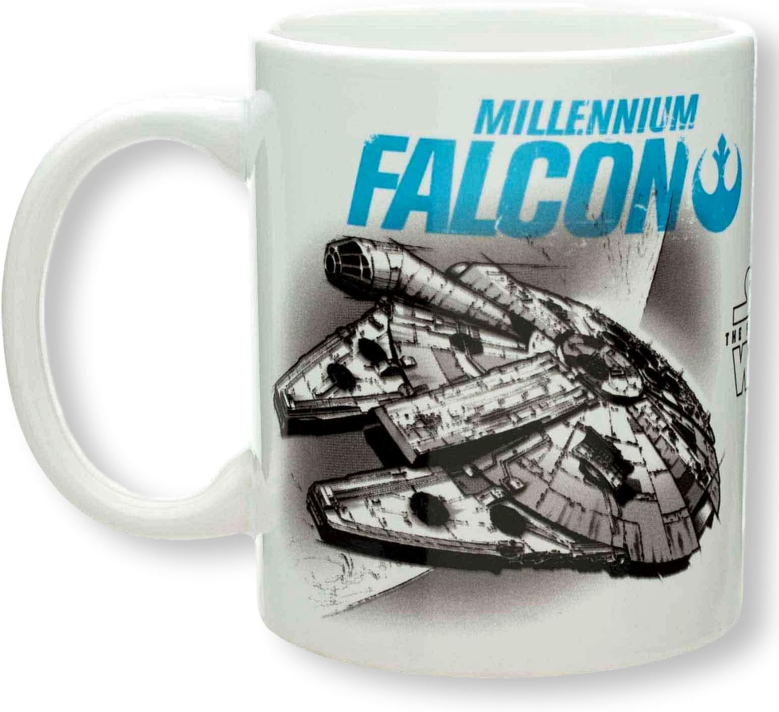 Zak Designs Character Ceramic Mug 11.5 OZ (Star Wars Millennium Falcon and TIE Fighter)
