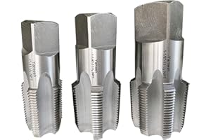YAMESH NPT Pipe Tap Set Carbon Steel 1"-11 1/2 1-1/4"-11 1/2 1-1/2"-11 1/2
