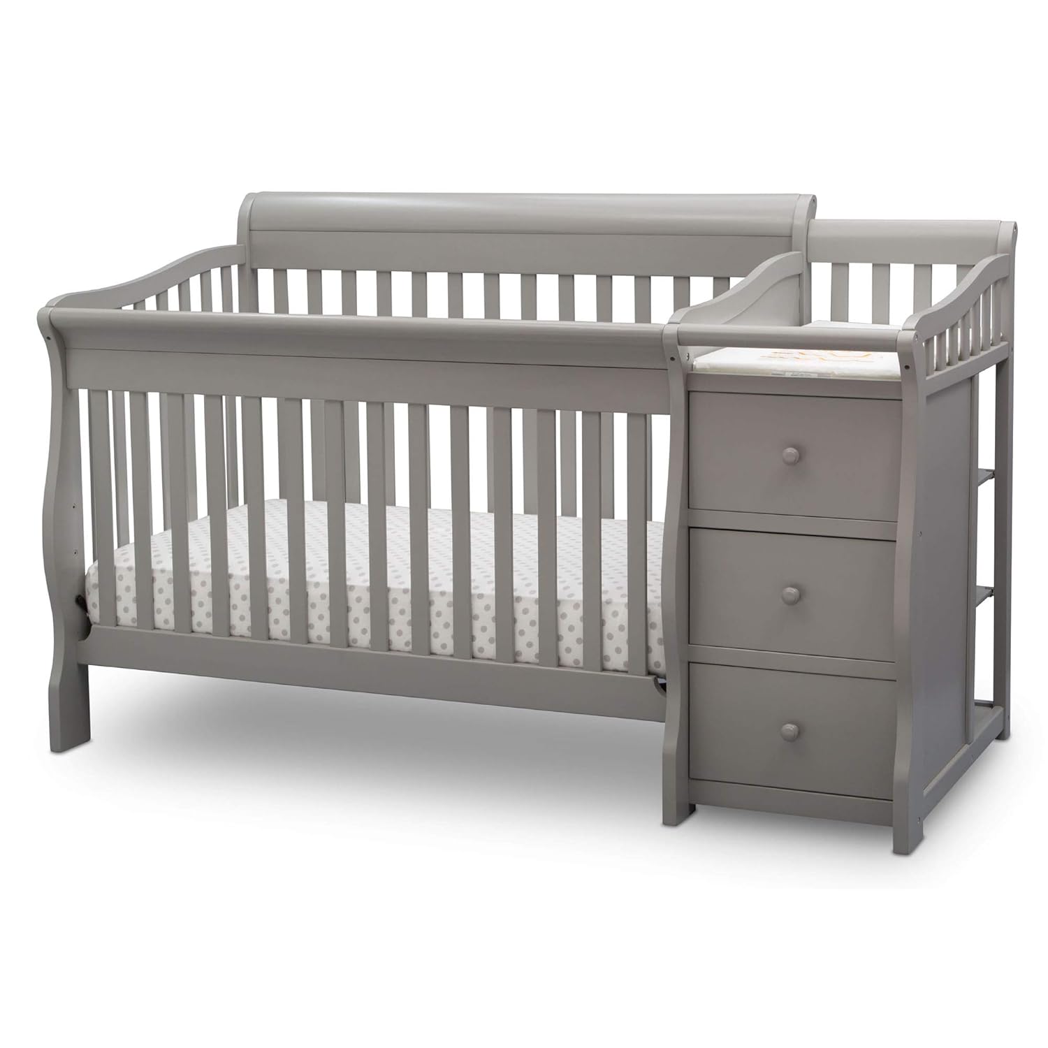 delta children princeton junction convertible crib n changer