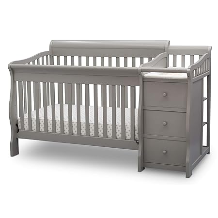 delta children princeton junction convertible crib n changer