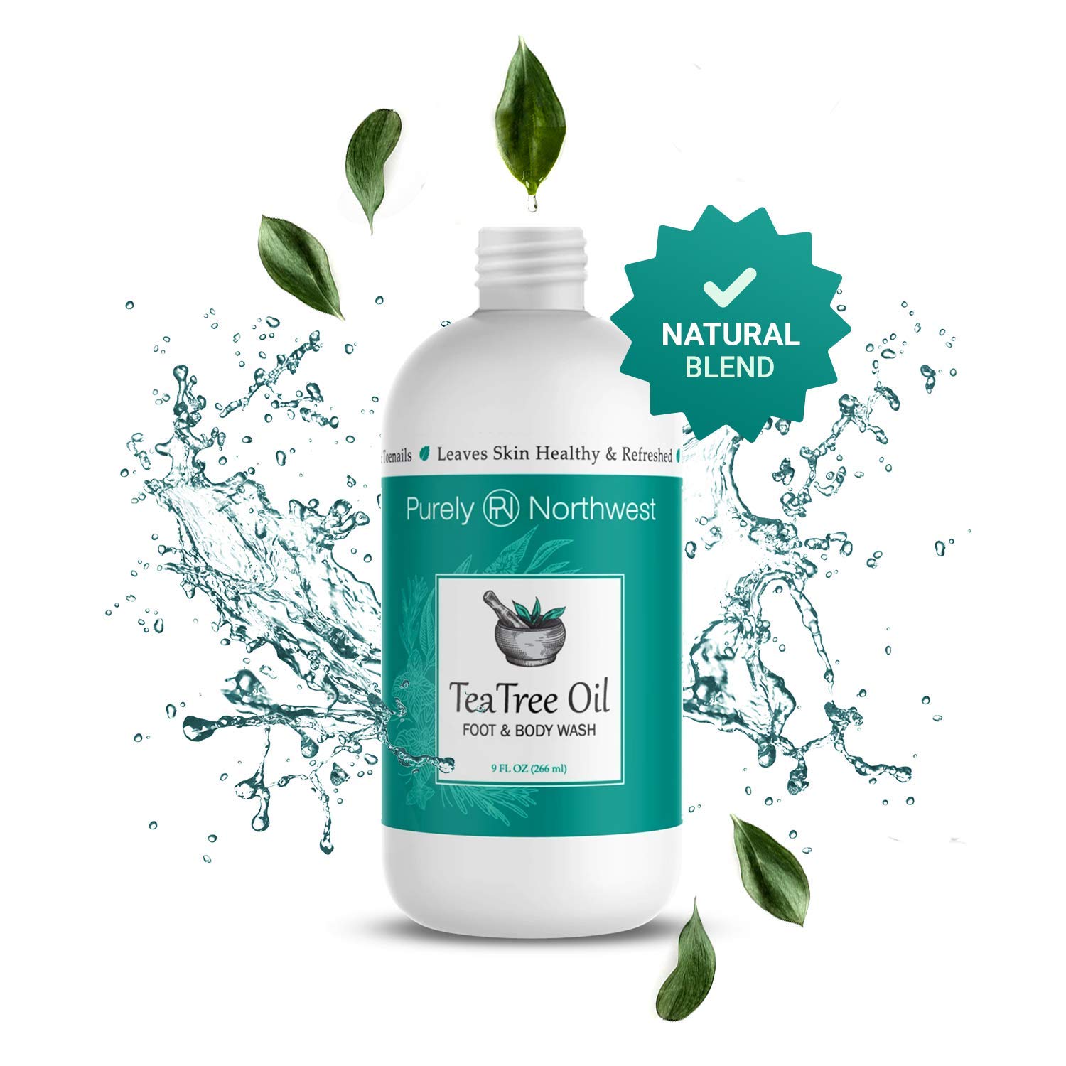 Antifungal Tea Tree Oil Body Wash, Helps Athletes Foot, Ringworm, Toenail Fungus, Jock Itch, Acne, Eczema & Body Odor- Soothes Itching & Promotes Healthy Feet, Skin and Nails 9oz : Athletes Foot Treatments : Beauty