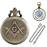 Tiong Engraved Bronze G Pocket Watch Accessories