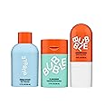 Bubble Skincare New Faces Gift Set - Skincare Set Includes Exfoliating Gel Cleanser, Balancing Facial Toner Mist + Hydrating Face Cream for Dry Skin - Skincare for Teens + Adults (3 Count)