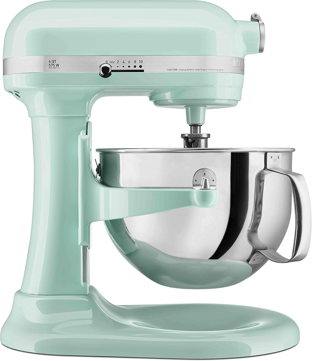 KitchenAid KP26M1XIC Professional 600 Stand Mixers, 6 quart, Ice (Renewed)