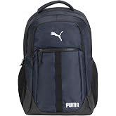 PUMA Strategy Ripstop Backpack with Padded Adjustable Straps, Laptop Sleeve &amp; Water Bottle Pockets, New Navy, One Size