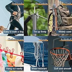 SMART&CASUAL 100 ft 1/4" Polyester Rope