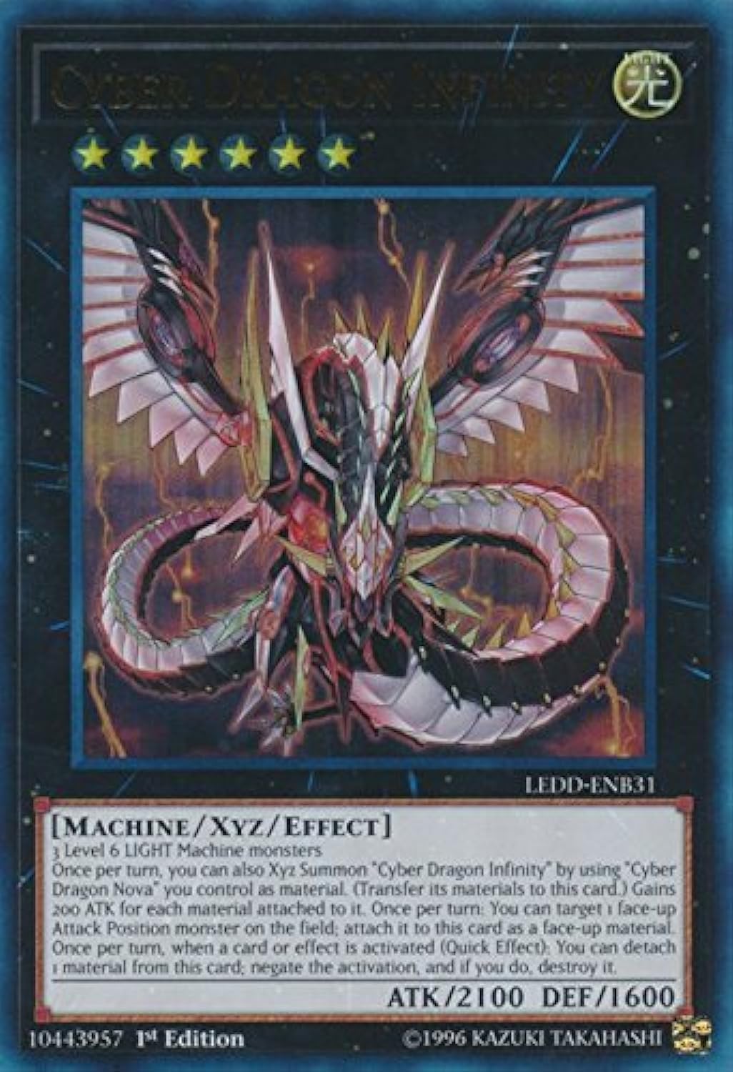 yu-gi-oh Cyber Dragon Infinity - LEDD-ENB31 - Ultra Rare - 1st Edition - Legendary Dragon Decks (1st Edition)