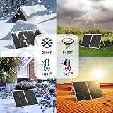DOKIO 100W Foldable Portable Solar Panel 12V Monocrystalline Suitcase view 7