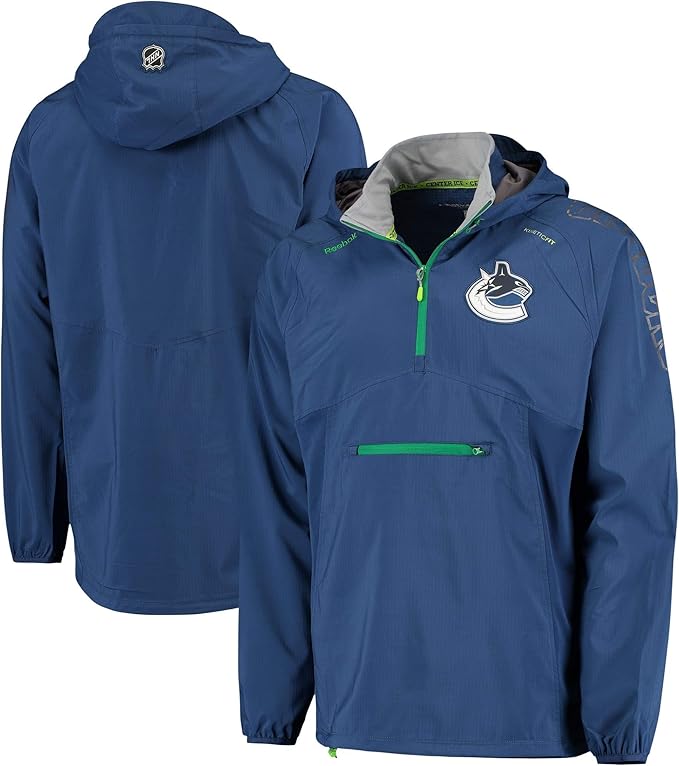 Mens Vancouver Canucks NHL Reebok Hooded Fit Jacket (Small