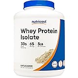 Nutricost Whey Protein Isolate (Unflavored) 5LBS