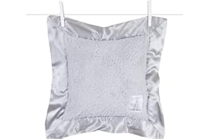 Little Giraffe Chenille Decor Pillow - Ultra-Soft Feather Yarn Knit with Elegant Satin Trim - 14" x 14", Silver