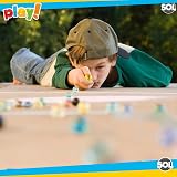 SOL 100pk Glass Marbles Cat’s Eye Assorted Colours Indoor Outdoor Kids Toy view 8