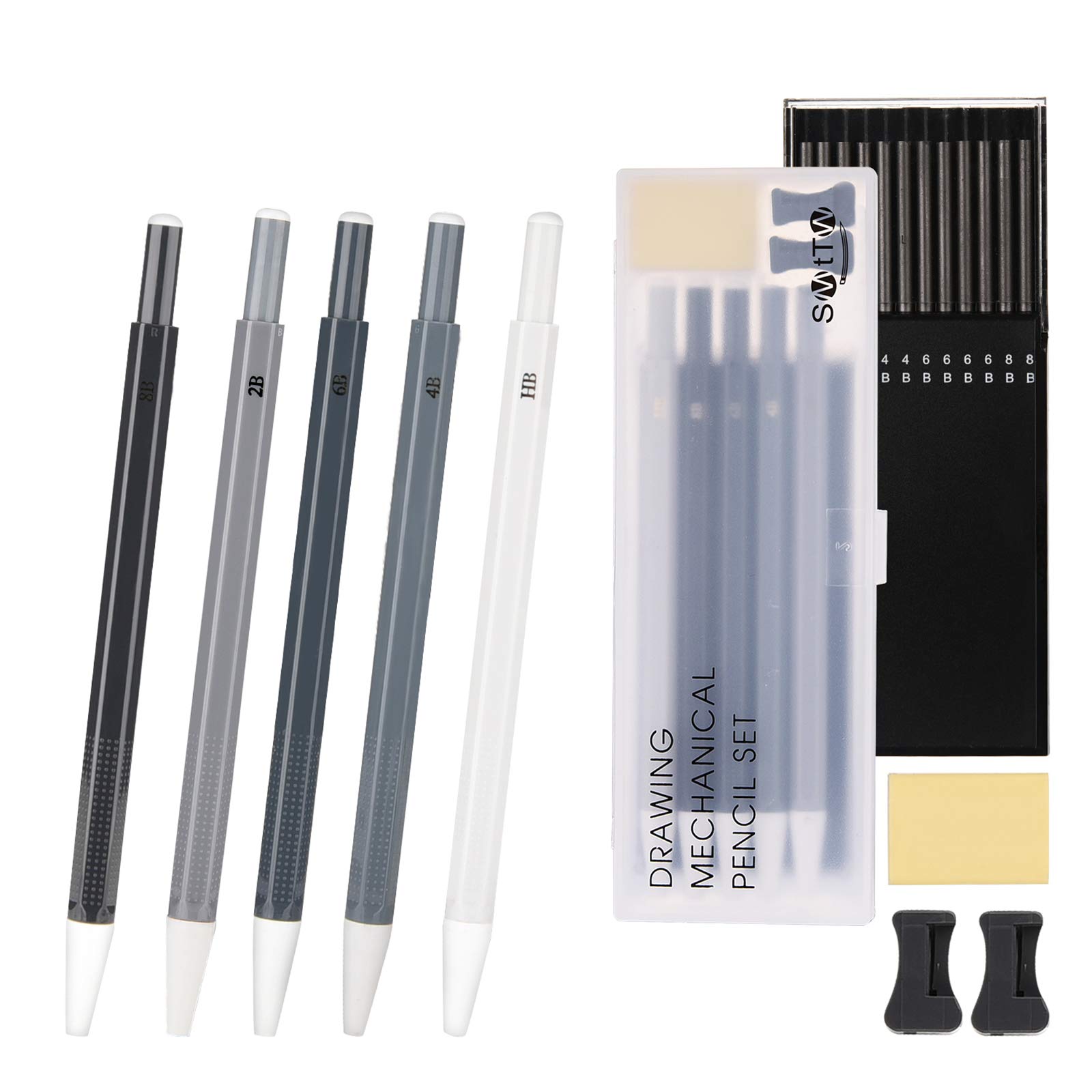 Sketch Pencils Smttw Drawing Pencils Set 5 Types Mechanical Pencils Artist Set Hb 2b 4b 6b 8b Including Sharpeners Eraser Lead Refills 3mm Drafting Pencil With Box Sketching Pencils For Artists Buy Online In Solomon Islands At Solomon Desertcart