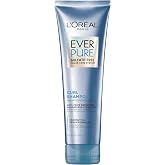 L'Oreal Paris Sulfate Free Shampoo for Curly Hair, Lightweight, Anti-Frizz Hair Care with Coconut Oil, EverPure, 8.5 Fl Oz (Packaging May Vary)