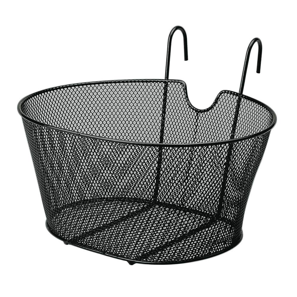 LAMPA 94531 Mesh Net Oval Front Basket, Black
