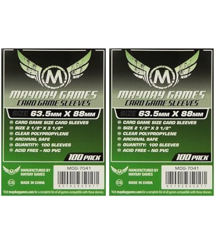 Amazon.com: MayDay Game Card Sleeves 2 1/2