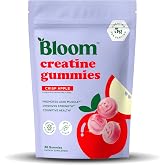 Bloom Nutrition Creatine Monohydrate Gummies, Crisp Apple, 12 Servings