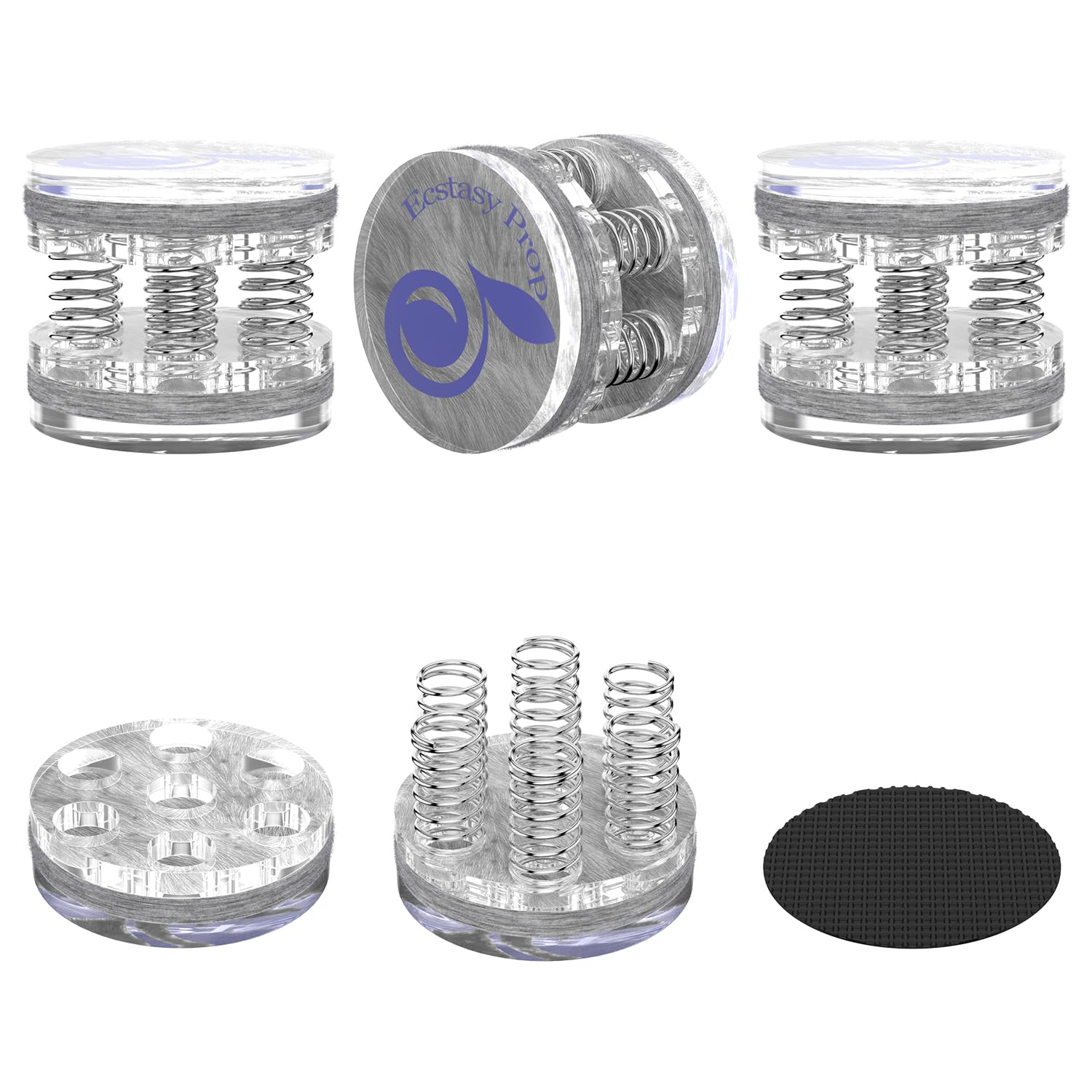 Viborg 4 Pcs Speaker Isolation Feet Stand Feet Anti Vibration Shock Absorber For Subwoofer,Speakers Amplifiers,Spring Audio Isolation Hifi Feet