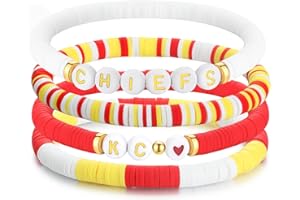 imani Gift for Football Fans K&C beads Bracelet Kansas City Inspired Party Decor Outfits