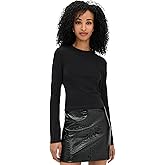 Good American Women's Super Stretch Long Sleeve Tee