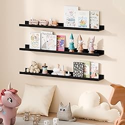 upsimples Floating Shelves for Wall, Wood Mounted