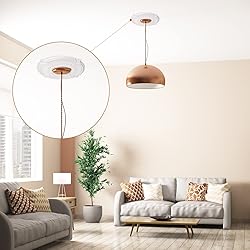 2 Pieces PU Ceiling Medallion Decorative Ceiling