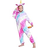 Uniquecos Unicorn Onesie Cosplay Costume Girls Halloween Xmas Pajamas
