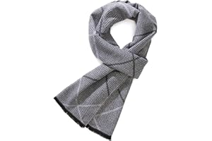 FULLRON Men Winter Scarf Soft Warm Long Cashmere Feel Scarves