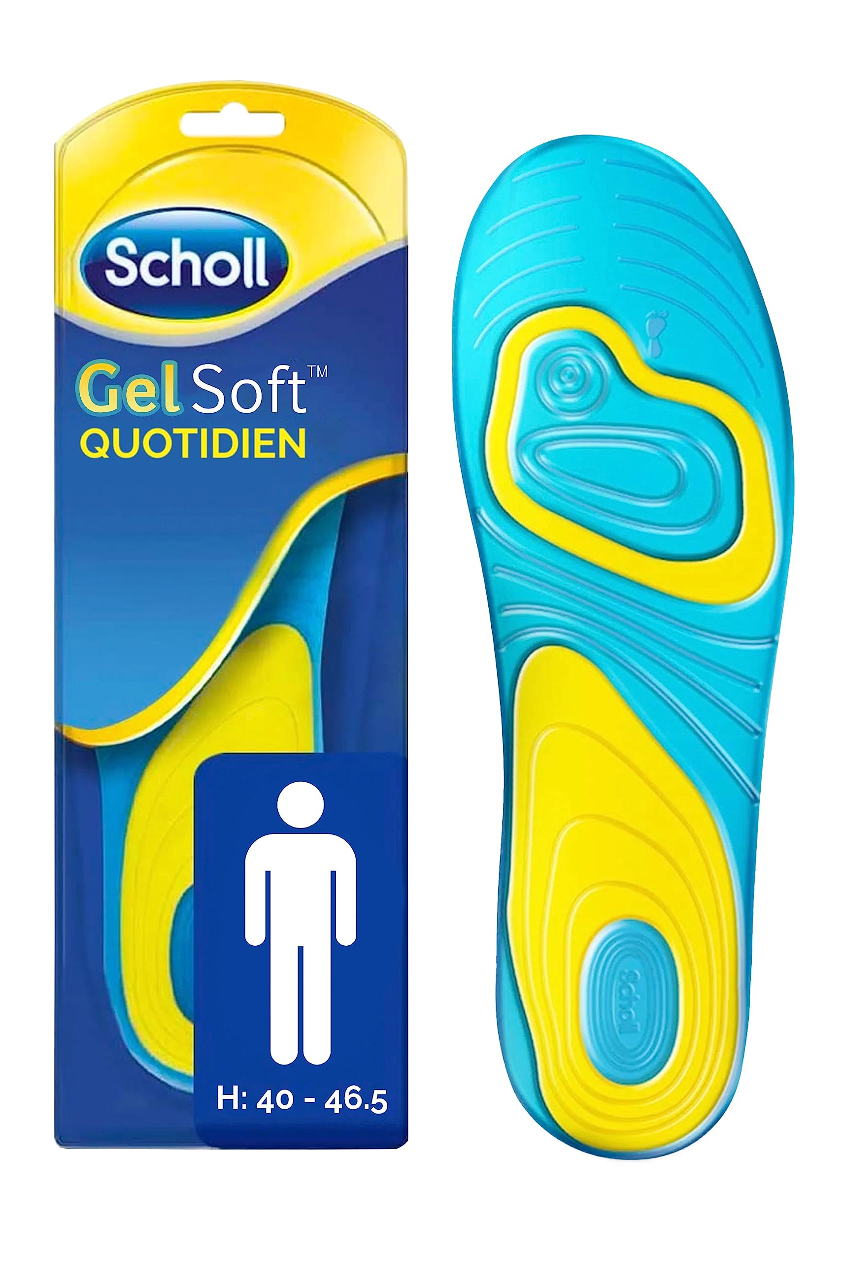 Scholl Gel Soft Insoles Men Daily Use