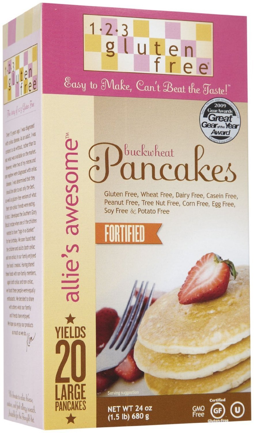 Allie's Awesome Buckwheat Pancakes Mix 24 Ounces (pack of 6) Amazon