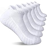 BIOAUM Cushioned Men's Ankle Socks, 6 Pairs Cotton Athletic Sport Breathable Low Cut Socks for Running Size 8-9.5/10-13/12-14