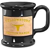 Old Southern Brass 16 Ounce Handmade Ceramic Coffee Mug - Yellowstone Dutton Ranch - American Owned & Operated Company