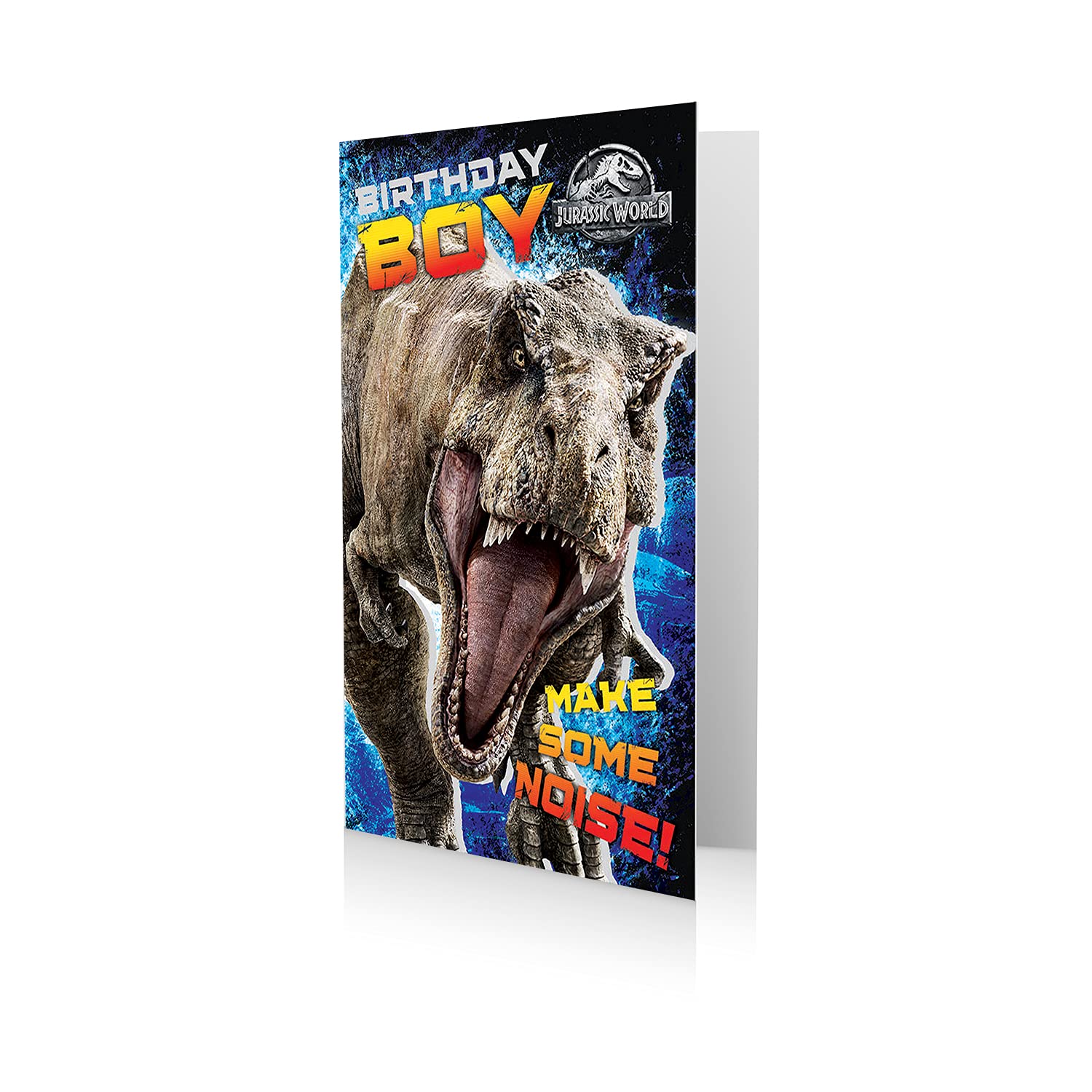 JURASSIC WORLD JW007 Birthday Boy Greeting Card, Multi, 12.8 x 0.2 x 23.2 cm