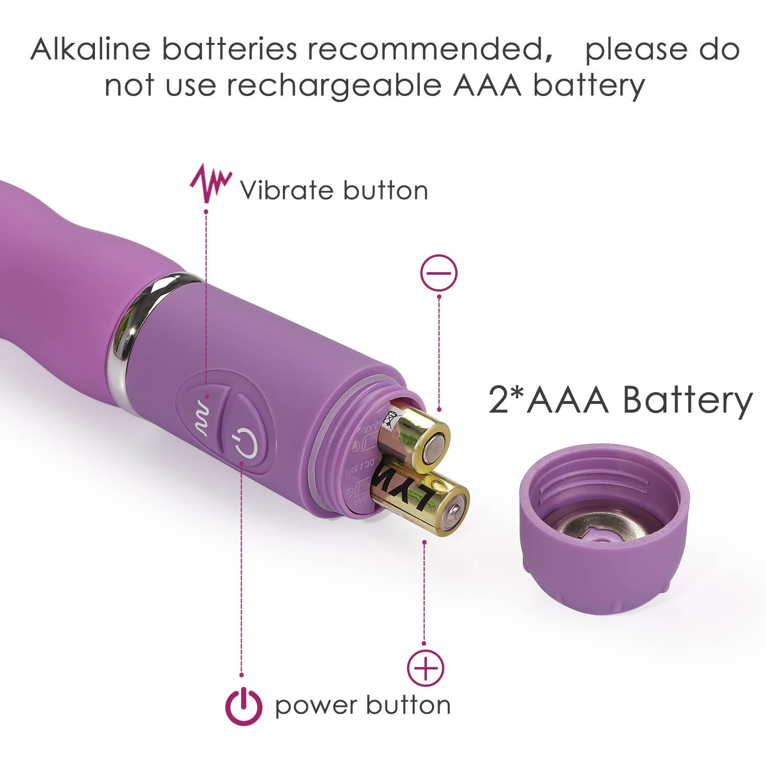 CRDC Life Upgrade 10 Modes Silicone Vibrator G-spot Vibration Clitoral Stimulate Massager Masturbation in Purple