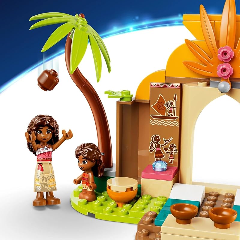 Disney Princess Vaianas Hütte und Boot 43282