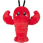 Crustacean Microwavable Unscented Heating Pad for Women - Warm Cozy Plush Heatable Stuffed Toy Animal - Hot and Cold Heat Bag Gift for Women and Girls Red