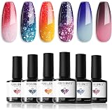 Modelones Color Changing Gel Nail Polish 6 Colors Mood UV LED Ready
