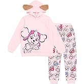 Paw Patrol Girls Fleece Cosplay Pullover Hoodie and Jogger Pants Outfit Set Toddler to Big Kid Sizes (2T - 10-12)