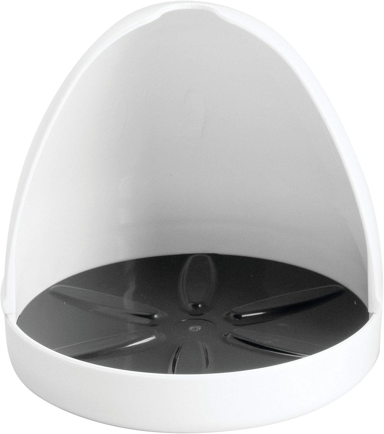 iDesign Una Plastic Toilet Plunger Holder Plunger Stand Cover for Bathroom Storage, Cleaning, White: Home & Kitchen