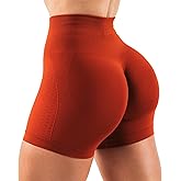 FITTOO Scrunch Butt Shorts for Women Amplify Booty Lifting Seamless Contour High Waisted Workout Yoga Gym Shorts