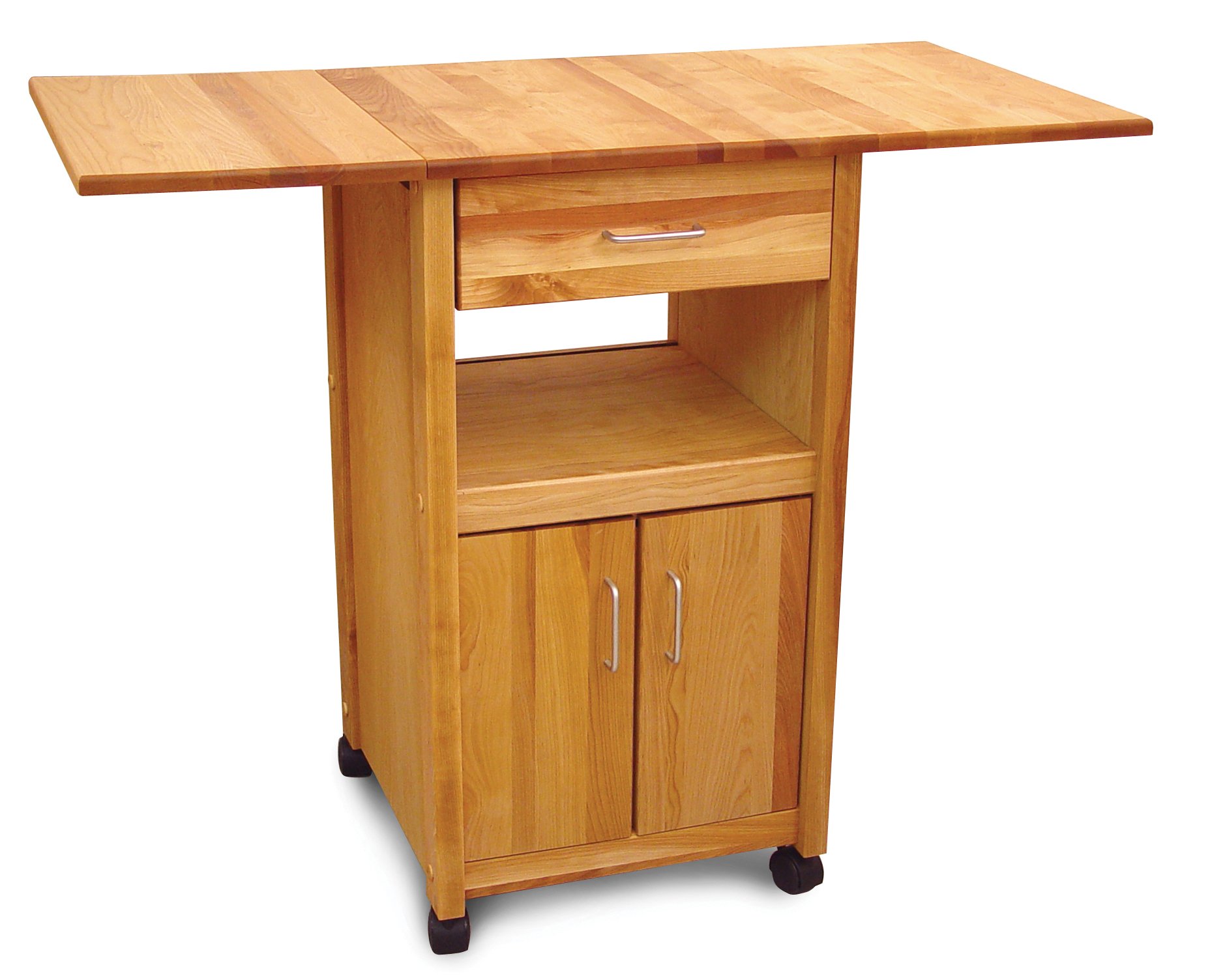 Catskill Craftsmen Drop Leaf Kitchen Cart With Enclosed