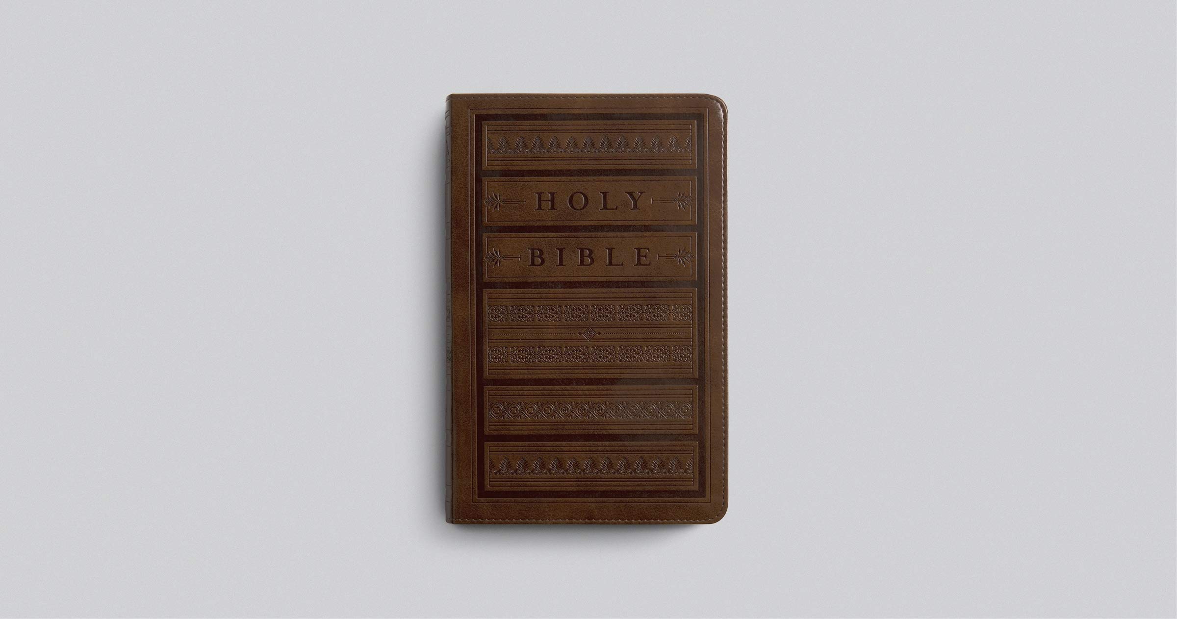 ESV Large Print Personal Size Bible (TruTone, Brown, Engraved Mantel Design) ESV Large Print Personal Size Bible (TruTone, Brown, Engraved Mantel Design) Imitation Leather