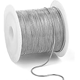 33 Feet Stainless Steel Snake Chains Roll, 1mm 304 Stainless Steel Round Snake Chain Bulk Spool for Jewelry Making DIY Craft