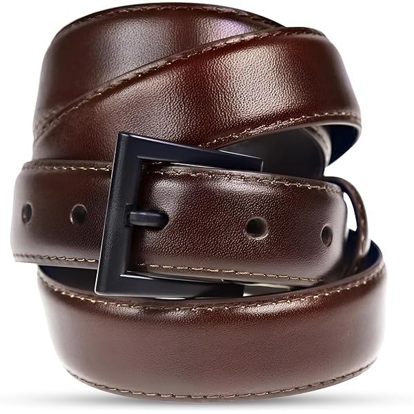Beep Free Genuine Italian Leather Belt - Metal-Free TSA Friendly Belt For Men & Women, 1 3/8 Inch Width