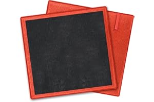 TOLDATLI Clay Towel, 2 Pack Clay Towel Auto Detailing, Fine Grade Microfiber Car Clay Bar Towel, Chamois Towel for Car, DIY Detail Clay Towels, Clay Bar Alternative for Car Detailing(Red)