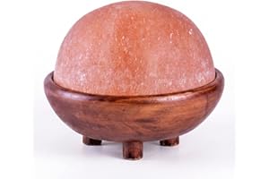 Himalayan Salt Lamp Dome Detox – Mini 7 Inch Diameter – Foot & Hand Detox – Natural Himalayan Salt Dome with Dimmer for Adjus
