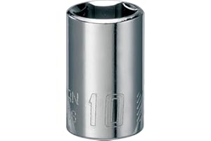 CRAFTSMAN Shallow Socket, Metric, 1/4-Inch Drive, 10mm, 6-Point (CMMT43508)