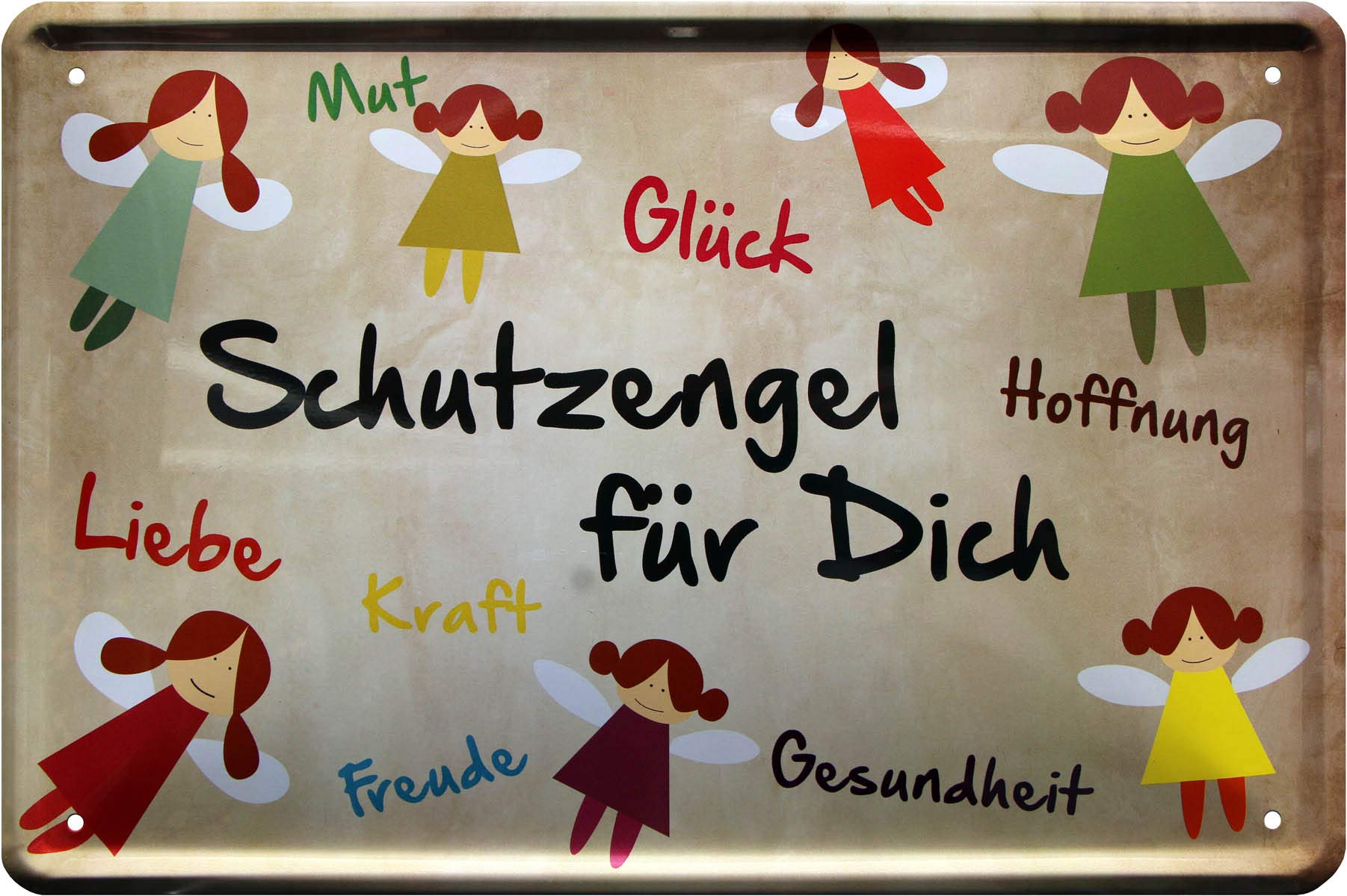 Guardian angel for you. 20x30 Fun Decorative Tin Sign 463